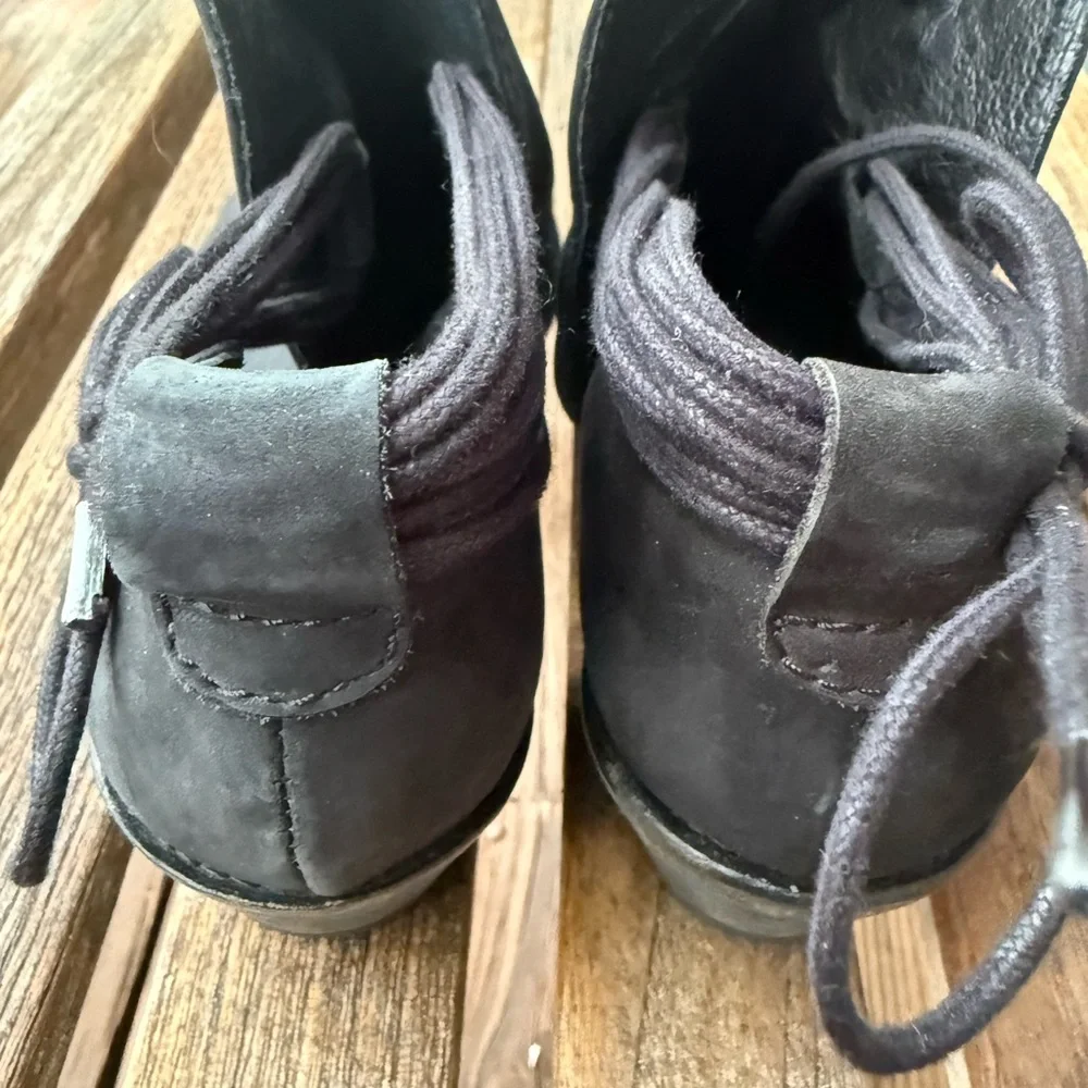 Free People Southern Cross‎ Black Suede Ankle Booties